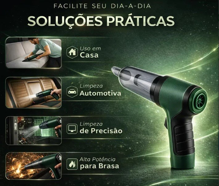 Soluções Práticas - Aspirador Portátil